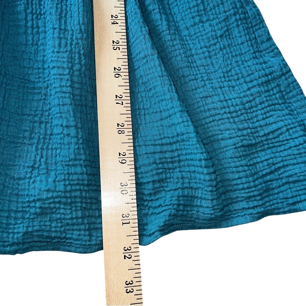 Tart Luciel Gauze Mini Dress Butterfly Sleeves Brittany Blue Size Small‎ - Picture 6 of 8